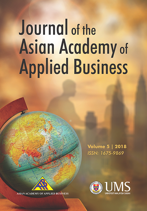 					View Vol. 5 (2018): JOURNAL OF THE ASIAN ACADEMY OF APPLIED BUSINESS VOLUME 5, DECEMBER 2018
				