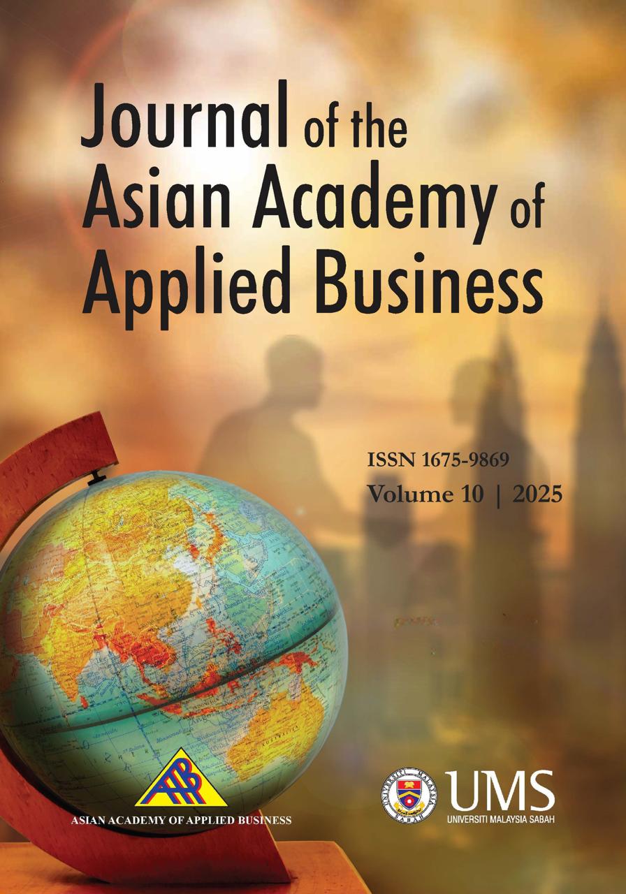 					View Vol. 10 (2025): JOURNAL OF THE ASIAN ACADEMY OF APPLIED BUSINESS VOLUME 10, DECEMBER 2025
				