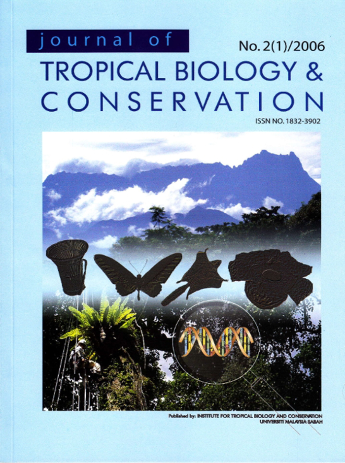 					View Vol. 2 No. 1 (2006): Journal of Tropical Biology and Conservation No. 2(1)/2006
				