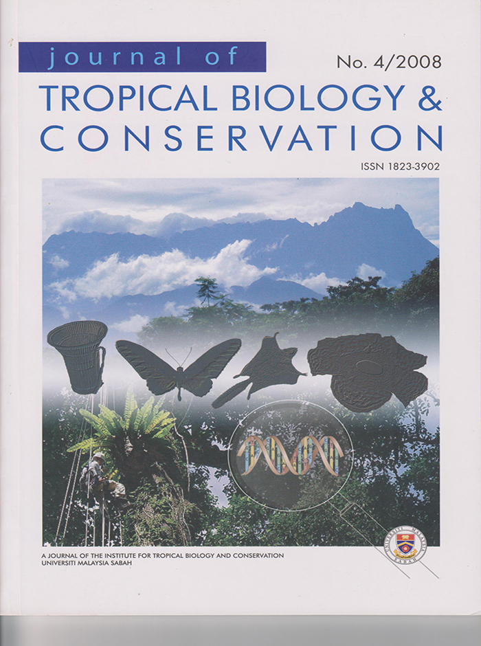 					View Vol. 4 (2008): Journal of Tropical Biology and Conservation No. 4/2008
				