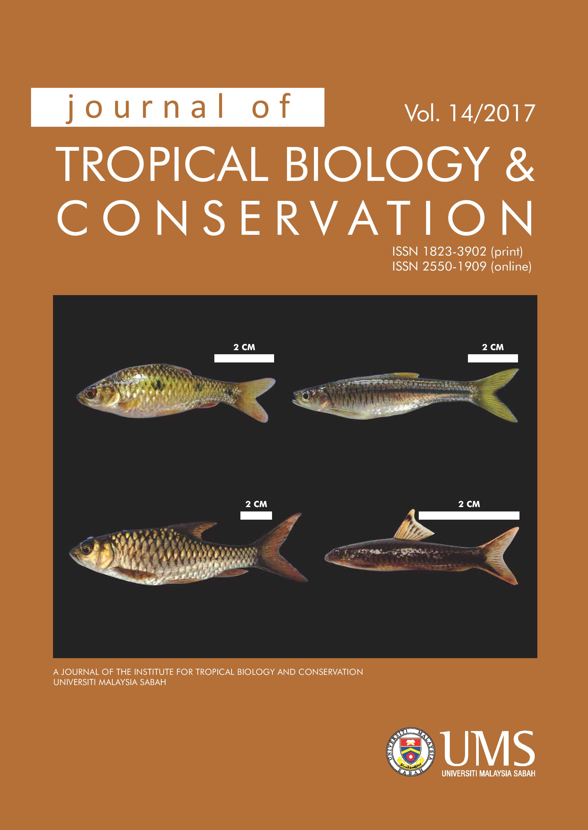 					View Vol. 14 (2017): Journal of Tropical Biology and Conservation No. 14/2017
				