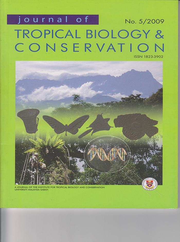 					View Vol. 5 (2009): Journal of Tropical Biology and Conservation No. 5/2009
				