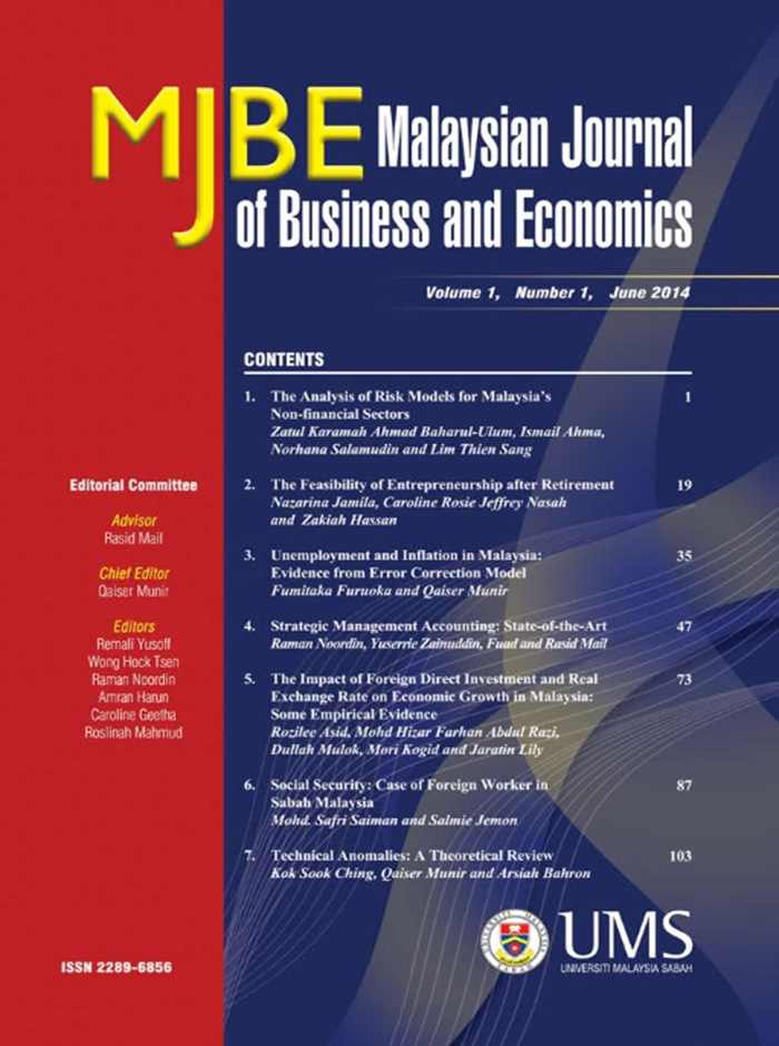 					View Vol. 1 No. 1 (2014): MJBE Volume 1, Number 1, 2014
				